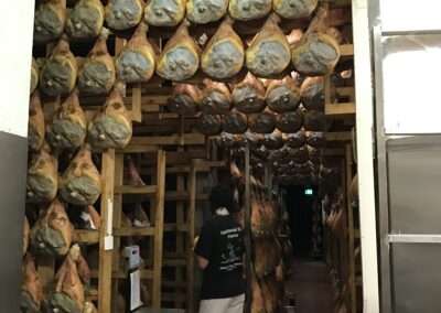 Parma Ham ageing cellar