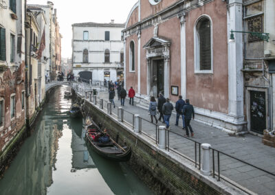 The inner canals of Venice